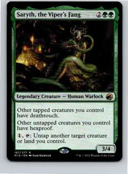 Magic the Gathering Saryth, the Viper's Fang Innistrad: Midnight Hunt MTG - Image 1