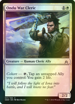 MTG Ondu War Cleric Foil ** Oath of the Gatewatch ** English (NM) - Image 1