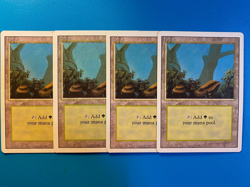 MTG 4x Forest (A) Revised Pauper OLD SCHOOL Magic the Gathering Card x4 LP - Image 1