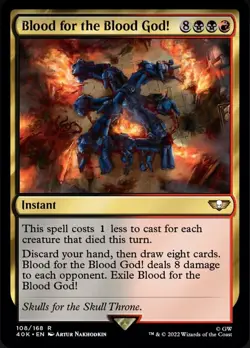[1x] Blood for the Blood God! Near Mint, English Warhammer 40,000 Commander MTG - Image 1