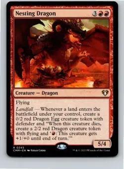 Magic the Gathering Nesting Dragon Commander Masters MTG Free Shipping! - Image 1