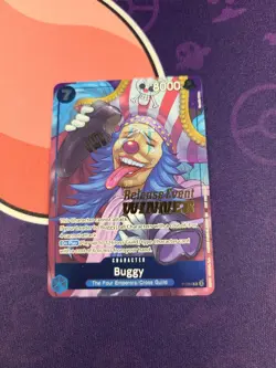 One Piece English Buggy Release Event Winner Promo Foil P-084 NM - Image 2