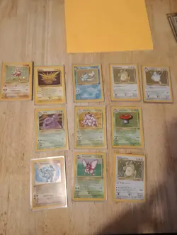 Pokemon TCG Card WOTC Vintage Bundle - 11 Cards - Holo - Jungle - Base - Fossil - Image 1