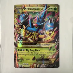 Pokemon TCG M Heracross EX 112/111 XY Furious Fists Secret Rare FA Holo NM - Image 1