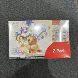 Pokemon TCG Prismatic Evolutions Costco 2 Pack - ETB & Booster Bundle Sealed NEW - Image 1