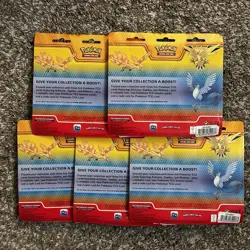 Pokemon Enhanced 2-Pack Blister Pack Articuno, Zapdos, & Moltres (Lot Of 5) - Image 2