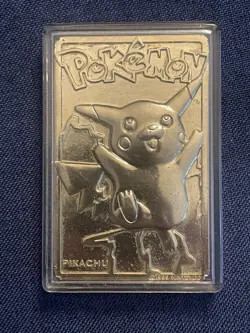Pokemon Pikachu & Togepi 23k Gold Plated Card 1999 Nintendo - Image 2