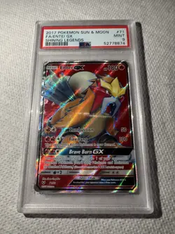 Pokemon Entei GX TCG Full Art Holo Psa 9 - Image 2
