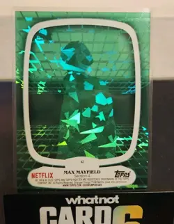 Max Mayfield 2025 Topps High Tek Stranger Things Green Refractor /75 #42 SP Rare - Image 2
