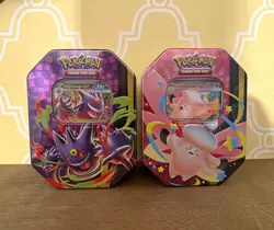 Pokemon TCG Mega Moonlit Tin Promo Box - Gengar & Clefable NEW/FACTORY SEALED - Image 1