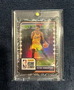 Panini 2023-24 Hoops Haunted Hoops Victor Wembanyama RC Rising Stars Holo Webs - Image 1