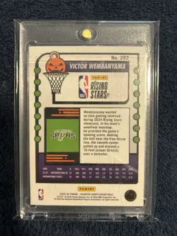 Panini 2023-24 Hoops Haunted Hoops Victor Wembanyama RC Rising Stars Holo Webs - Image 2