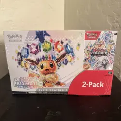 Pokemon Prismatic Evolutions Elite Trainer Box & Booster Bundle - Costco 2 Pack - Image 1