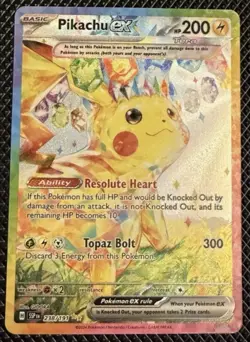 The Pokemon Company Pikachu ex 238/191 SV08 Surging Sparks SIR Full Art Holo - Image 1