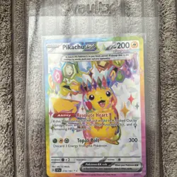 Pikachu ex Holo Ultra Rare SV08: Surging Sparks 219/191 NM - Image 1