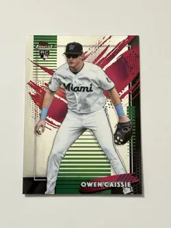2026 TOPPS FINEST RARE #232 OWEN CAISSIE RC MARLINS - Image 1