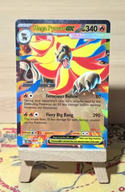 Mega Pyroar ex 015/086 Me04: Chaos Rising Holo - Image 2