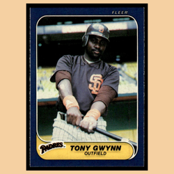 Tony Gwynn #323 1986 Fleer San Diego Padres Baseball Card MLB NM - Image 1