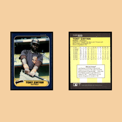 Tony Gwynn #323 1986 Fleer San Diego Padres Baseball Card MLB NM - Image 3