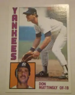 1984 Topps #8 - Don Mattingly NY Yankees RC NM-MT - Image 2
