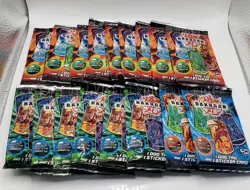 Bakugan Battle Brawlers Dog Tag and Sticker Card Pack - Lot of 17 Sealed Packs - Image 1