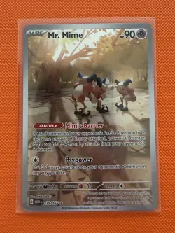Pokemon TCG Mr. Mime Scarlet Violet-151 Holo Illustration Card 179/165 - Image 1