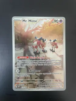 Pokemon TCG Mr. Mime Scarlet Violet-151 Holo Illustration Card 179/165 - Image 1
