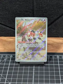 Pokemon TCG Mr. Mime Scarlet Violet-151 Holo Illustration Card 179/165 - Image 1