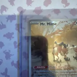 Pokemon TCG Mr. Mime Scarlet Violet-151 Holo Card 179/165 Illustration Rare - Image 2