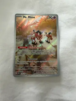 Pokemon TCG Mr. Mime Scarlet Violet-151 Holo Illustration Card 179/165 - Image 1