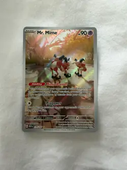 Pokemon TCG Mr. Mime Scarlet Violet-151 Holo Illustration Card 179/165 - Image 2