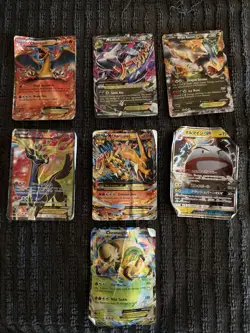 Heavily Played Pokemon Card Lot XY Era M Charizard Ex Flashfire Etc - Image 1