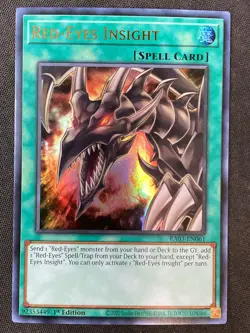 Yu-Gi-Oh TCG #RA03-EN061 Red-Eyes Insight 1st Edition Ultra Rare NM - Image 1