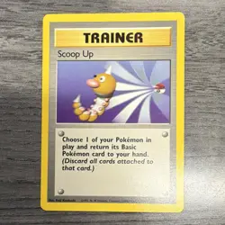 Pokemon TCG Scoop Up 78/102 Base Set Regular Trainer Rare English 1999 - Image 1