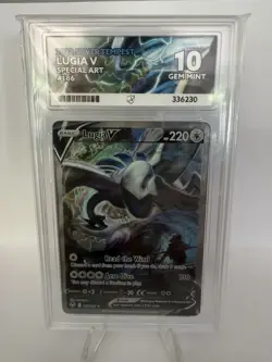 Silver Tempest Lugia V Special Art Holo UR 186/195 ACE 10 PERFECT SUBGRADES - Image 1