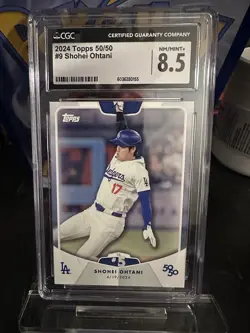 Topps 2024 50/50 Shohei Ohtani Dodgers #9 CGC 8.5 Graded MLB - Image 1
