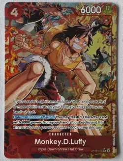 One Piece TCG - Monkey D. Luffy #OP15-015 SR Alternate Art - The Time of Battle - Image 1