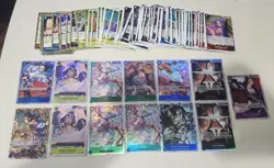 One Piece TCG Card Lot- 13 SR and 90 R Foil Cards - Image 1