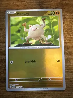 Mankey 042/084 - Reverse Holo / Yuka Morii Art - Pokemon TCG: Pitch Black - Image 1
