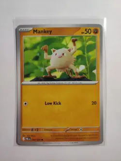 Mankey (Non Holo)- Yuka Morii. 042/084. Pokemon TCG - Pitch Black - Image 1