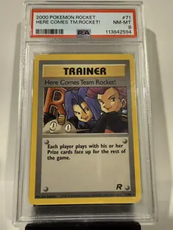 2000 Pokemon Rocket - Here Comes Team Rocket! - PSA 8 - Image 1