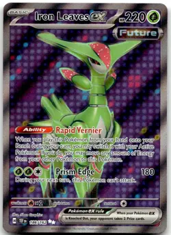 Iron Leaves ex 186/162 Ultra Rare Temporal Forces Pokemon Holo Near Mint - Image 1