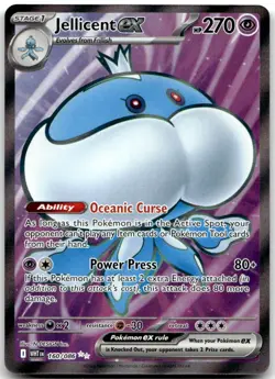 Jellicent ex 160/086 Holo Ultra Rare White Flare Pokemon Near Mint - Image 1