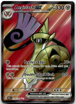 Aegislash ex 230/182 Ultra Rare Paradox Rift Pokemon Holo Near Mint - Image 1