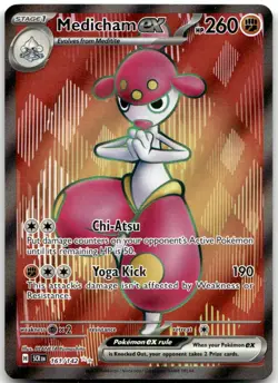 Medicham ex 161/142 Ultra Rare Stellar Crown Pokemon Holo Near Mint - Image 1
