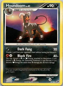 2008 Great Encounters Houndoom Rare #18/106 - Image 1