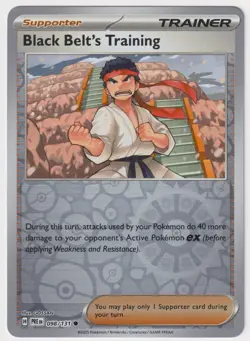 Black Belt’s Training 98/131 Prismatic Evolutions Reverse Holo NM – Pokemon Card - Image 1