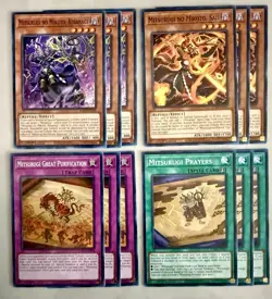 Yugioh! 3x Mitsurugi no Mikoto, Kusanagi Saji Prayers Great Purification Deck NM - Image 1