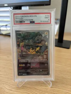 2023 Pokemon Mew EN - Pikachu #173 Illustration Rare PSA 9 - Image 1