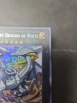 Yugioh Legendary Dragon of White WSUP-EN051 Secret Rare 1st Ed NM - Image 3